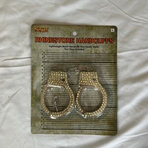Rhinestone handcuffs for prisoner / cop Halloween costume